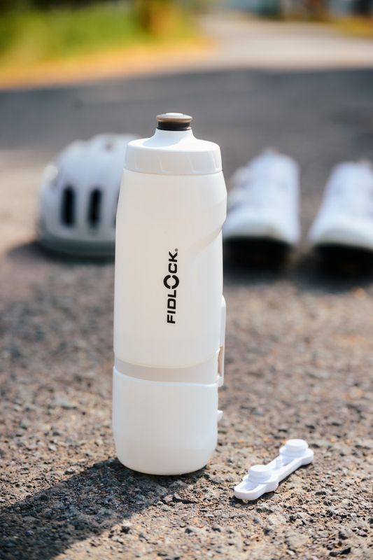 Fidlock TWIST Drikkeflaske 800ml + Sykkelbase POLAR WHITE EDITION